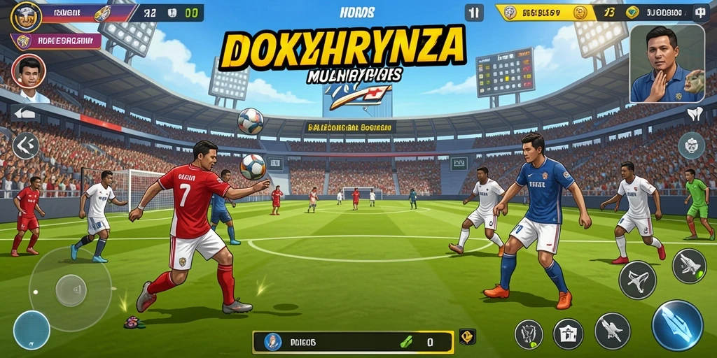 Tampilan awal game dengan karakter unik.