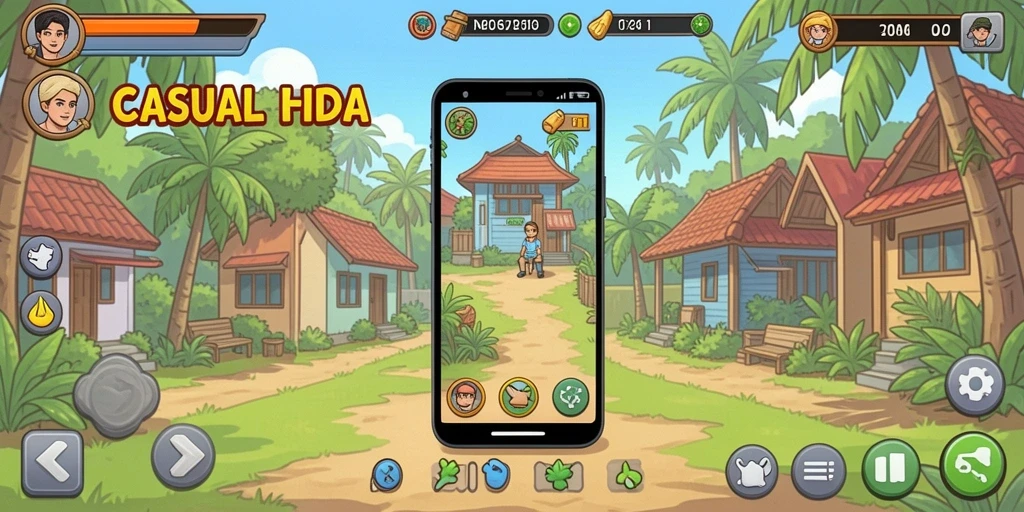 Visual yang memukau di setiap level.